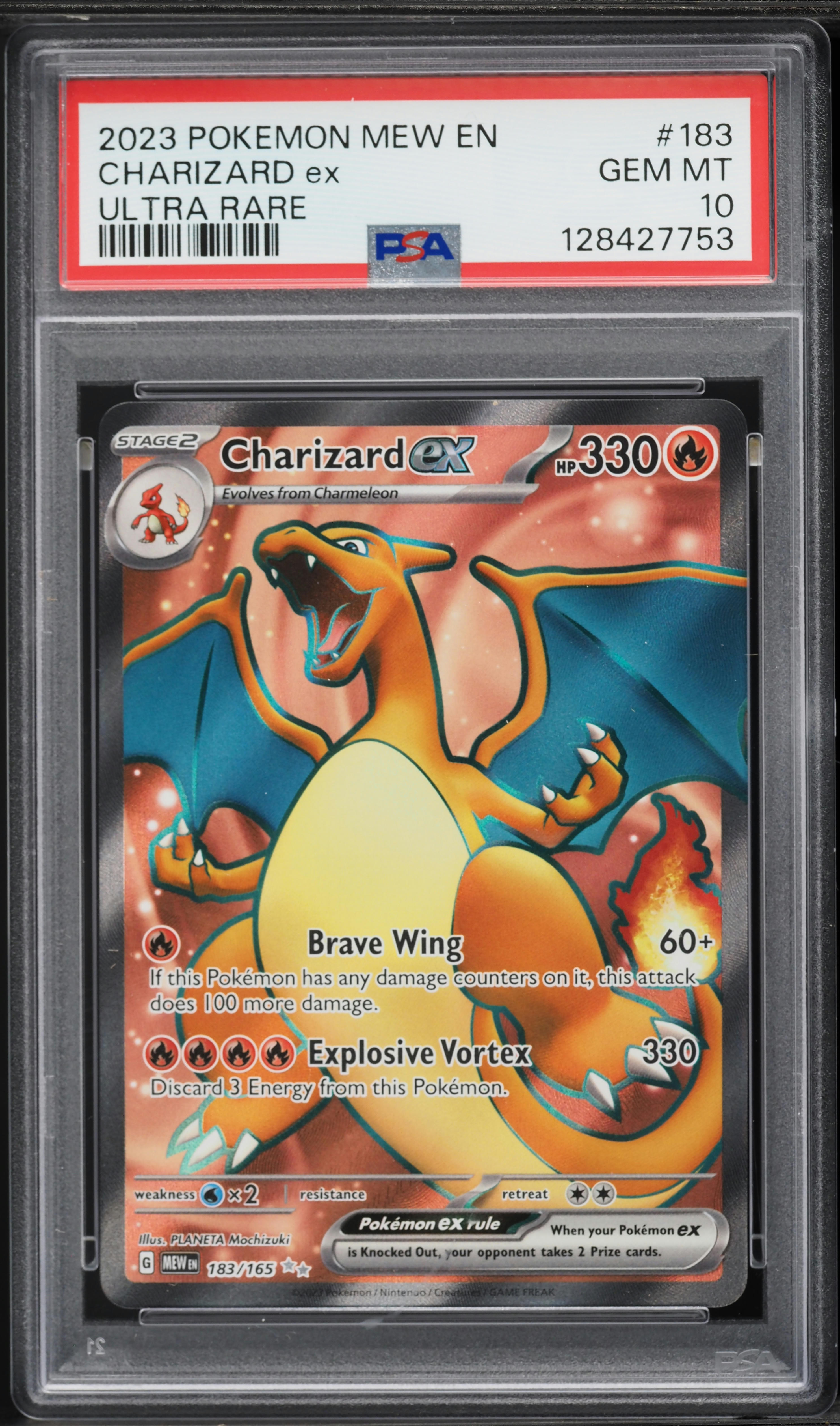 2023 Pokemon Scarlet & Violet 151 Full Art Charizard ex #183 PSA 10 GEM MINT