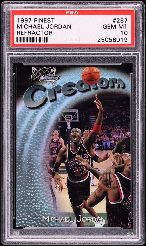 1997 Finest Refractor Michael Jordan /1090 #287 PSA 10 GEM MINT