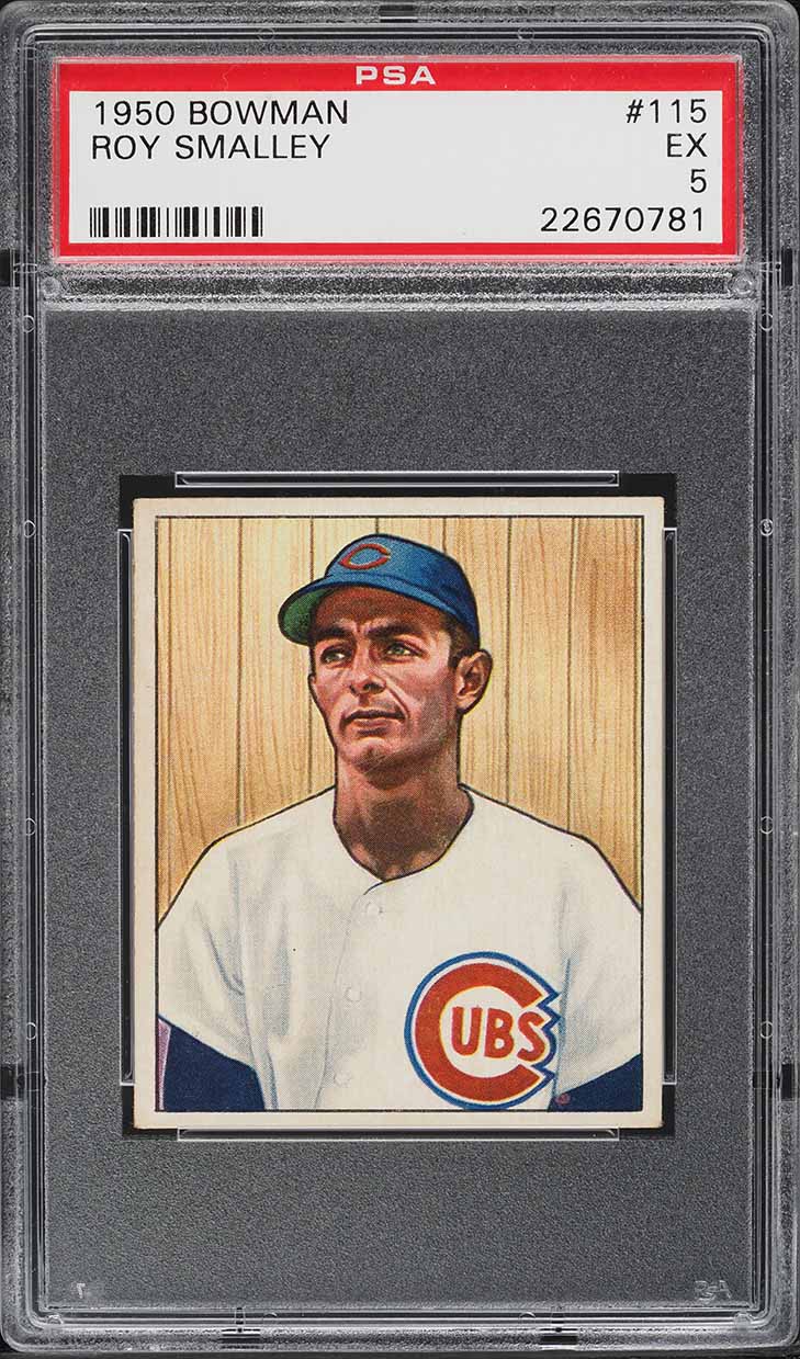 1950 Bowman Roy Smalley #115 PSA 5 EX
