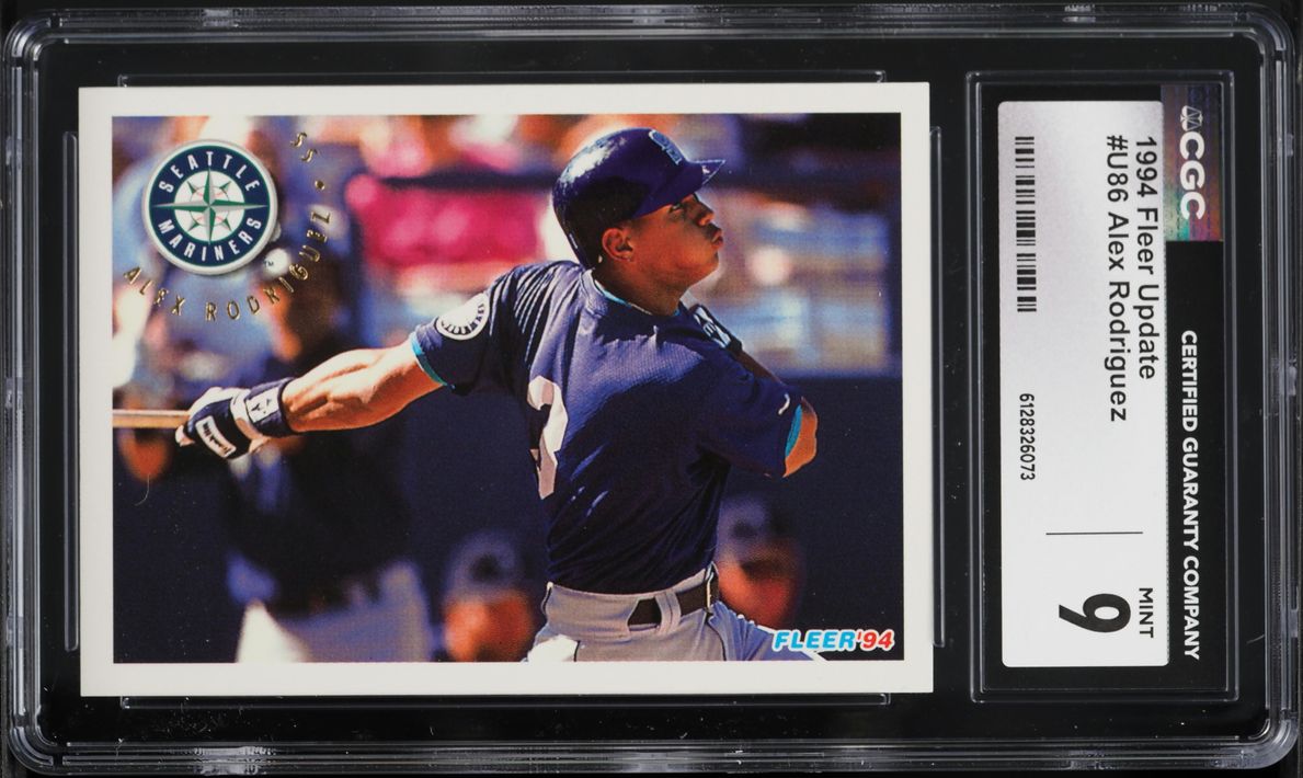 1994 Fleer Update Alex Rodriguez ROOKIE #U86 CGC 9 MINT