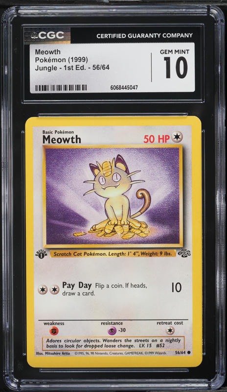 1999 Pokemon Jungle 1st Edition Lickitung #38 PSA 9 MINT on