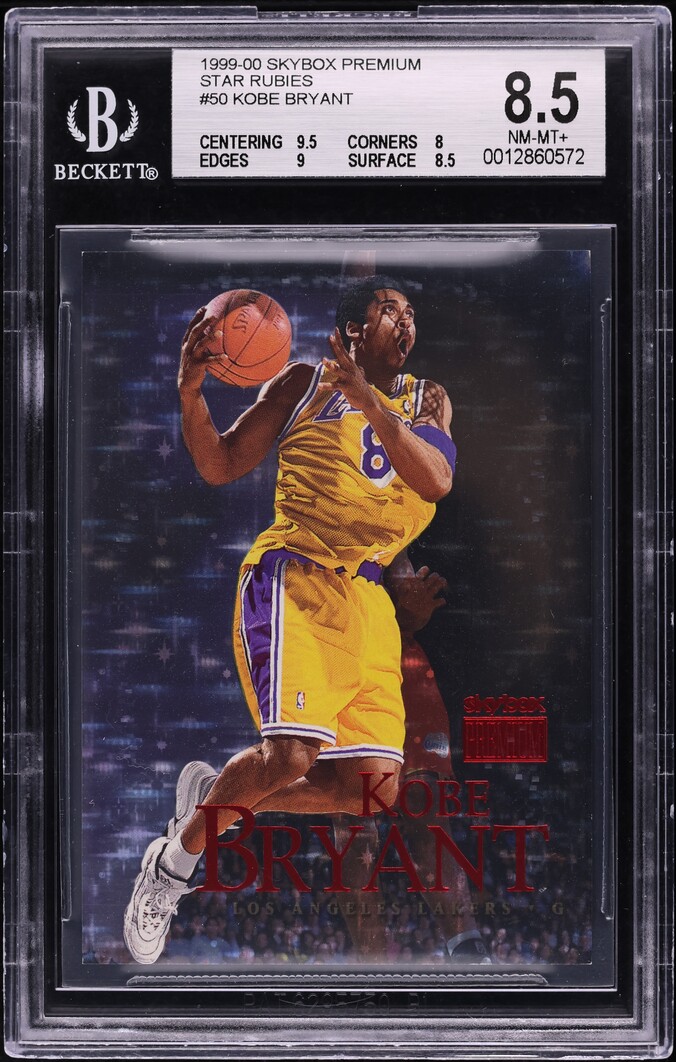 1999 Skybox Premium Star Rubies Kobe Bryant /45 #50 BGS 8.5 NM-MT+