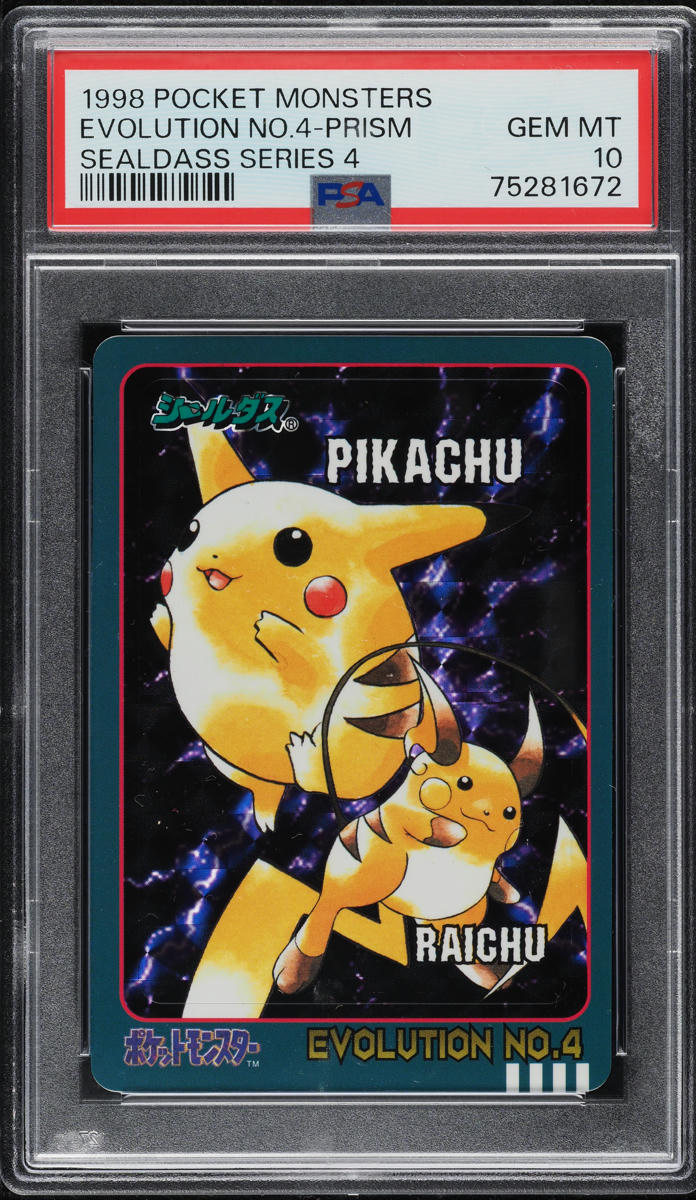 1998 Pokemon Japanese Pocket Monsters Sealdass Evolution Prism #4 PSA 10 GEM