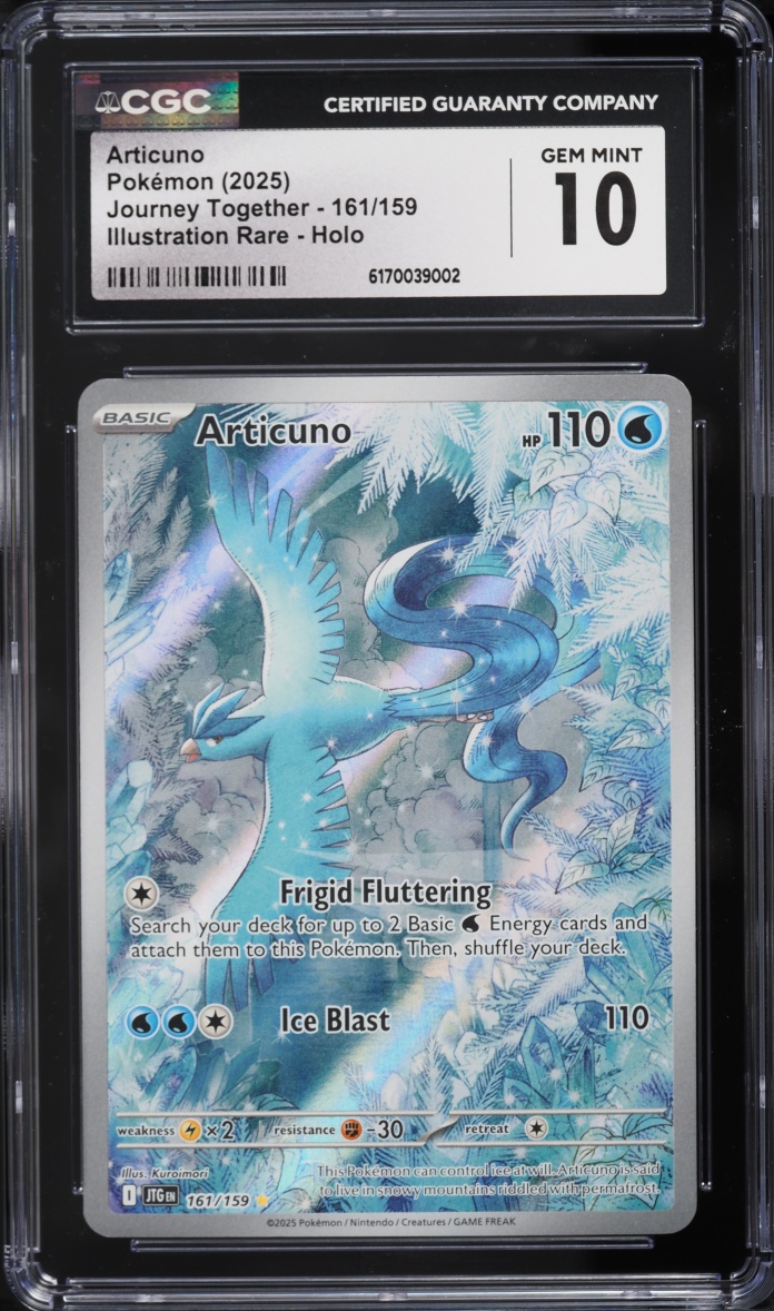2025 Pokemon Scarlet & Violet Journey Together IR Articuno #161 CGC 10 GEM MINT