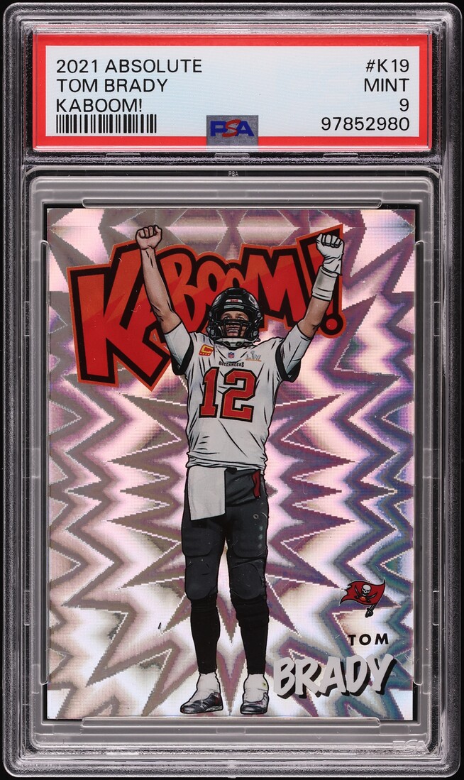 2021 Absolute Kaboom! Tom Brady #K19 PSA 9 MINT