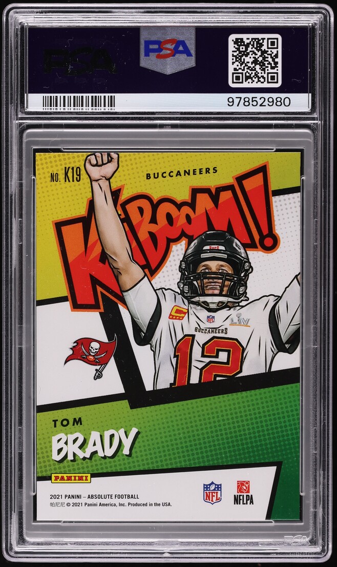 2021 Absolute Kaboom! Tom Brady #K19 PSA 9 MINT