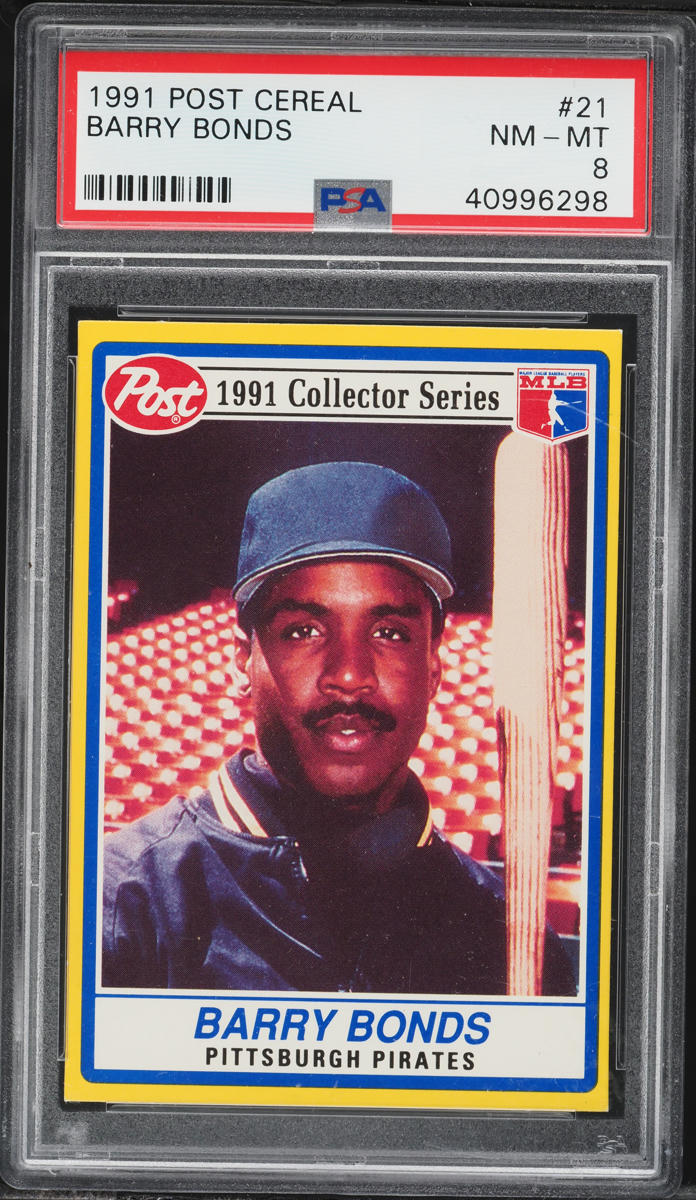 1991 Post Cereal Barry Bonds #21 PSA 8 NM-MT