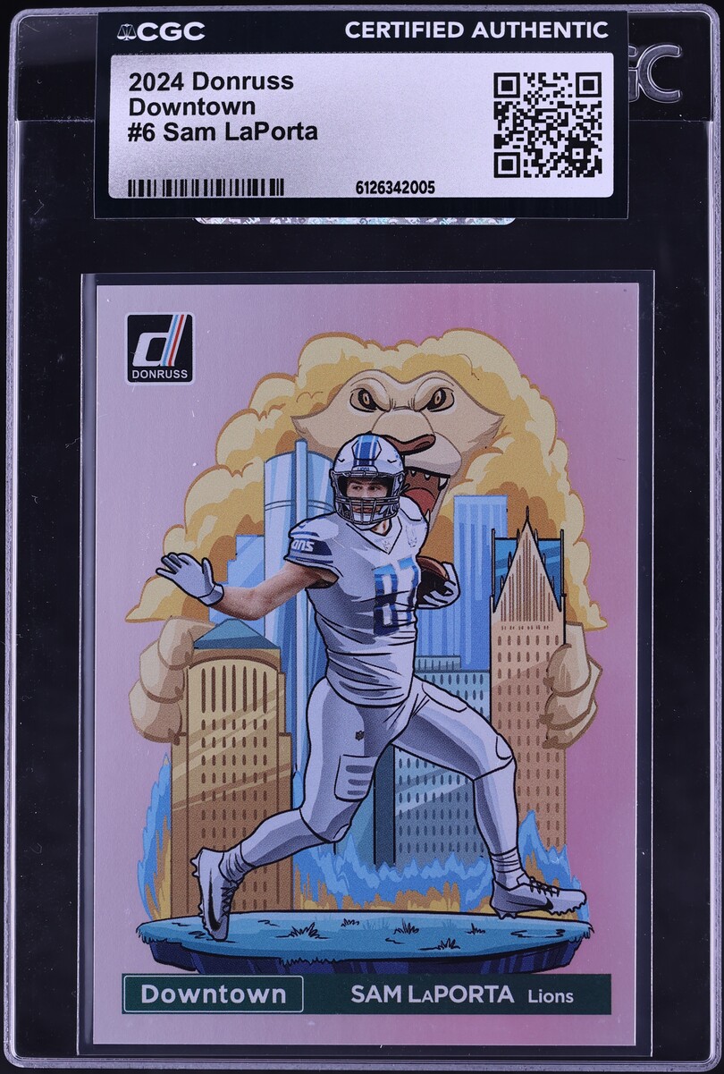 2024 Donruss Downtown Sam LaPorta #6 CGC AUTH