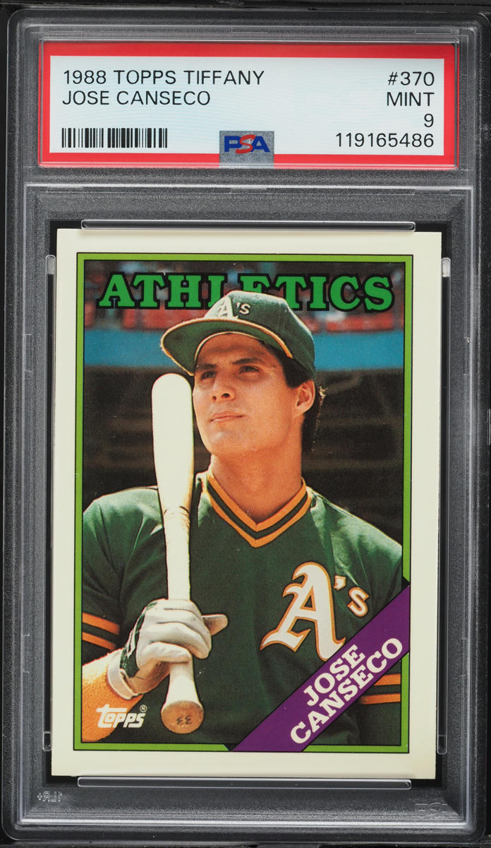 1988 Topps Tiffany Jose Canseco #370 PSA 9 MINT