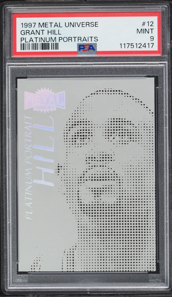 1997 Metal Universe Platinum Portraits Grant Hill #12 PSA 9 MINT