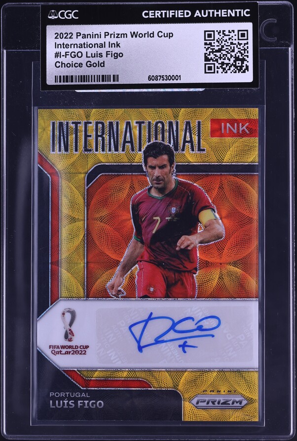 2002 Panini Megafichas Luis Figo #157 SGC 8.5 NM-MT+ on