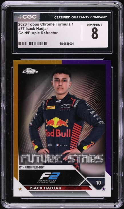 Carte à Collectionner 2023 Topps Chrome F1 - Ayumu Iwasa Futuro Autograph #FT-AI - Numérotée 29/50 - Carte Signée (autocollant) - Excellent état Non Classé