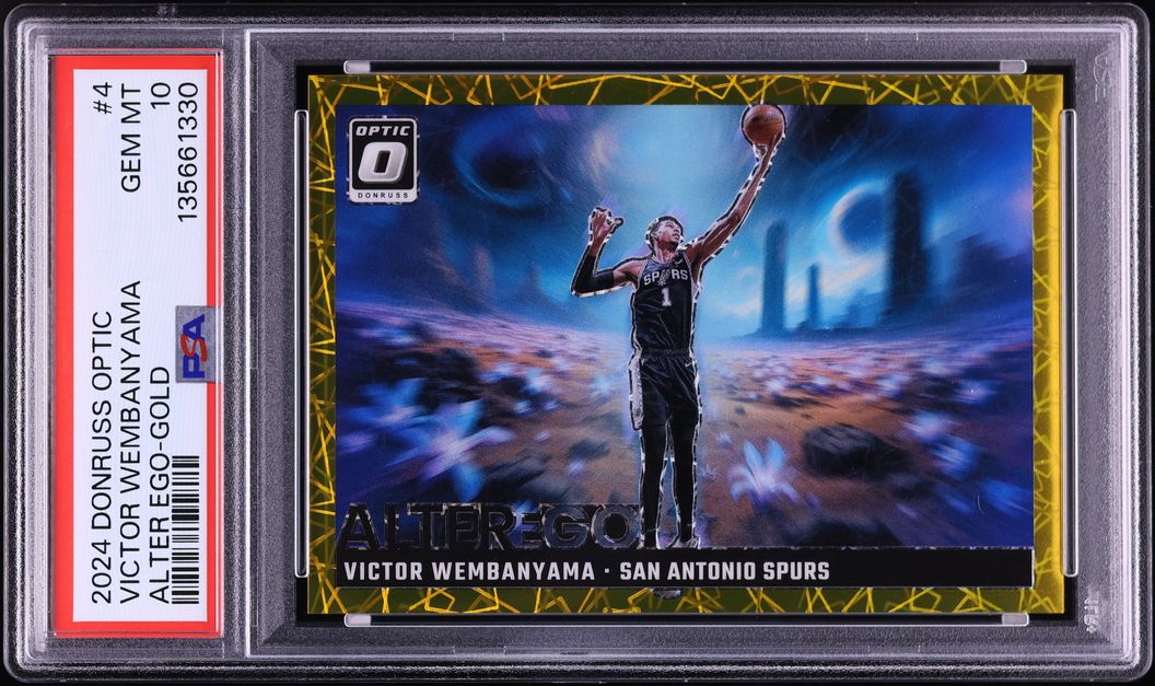 2024 Donruss Optic Alter Ego Gold Victor Wembanyama /10 #4 PSA 10 GEM MINT