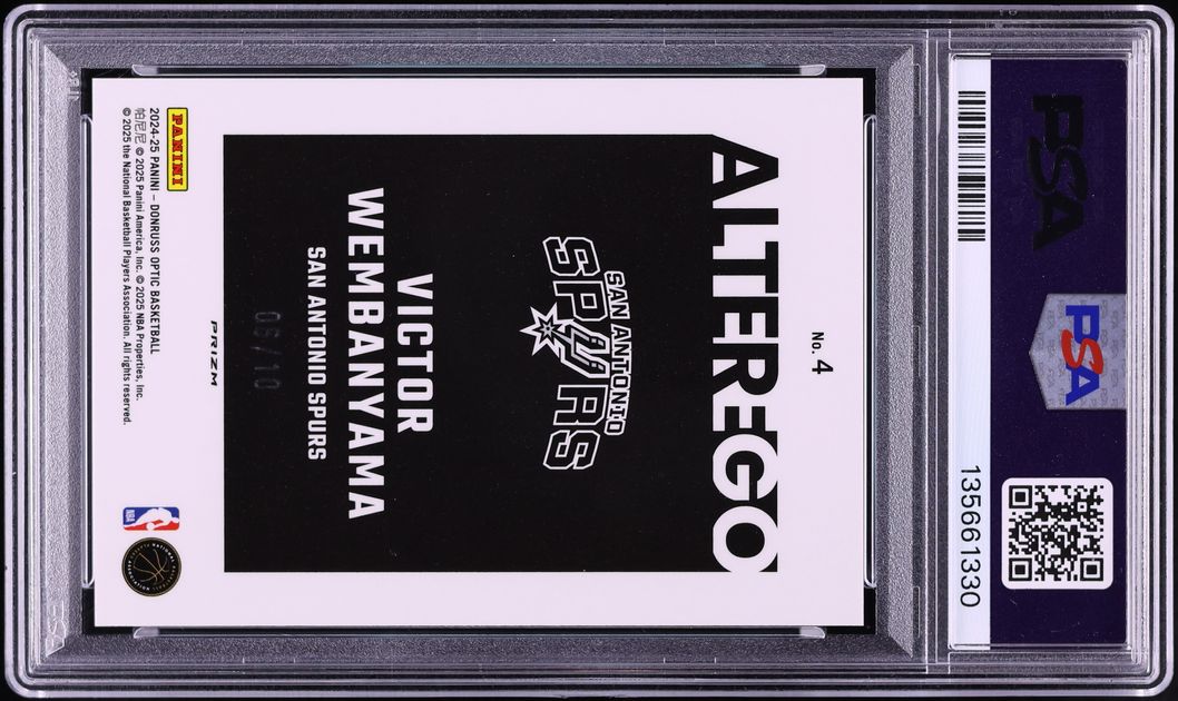2024 Donruss Optic Alter Ego Gold Victor Wembanyama /10 #4 PSA 10 GEM MINT