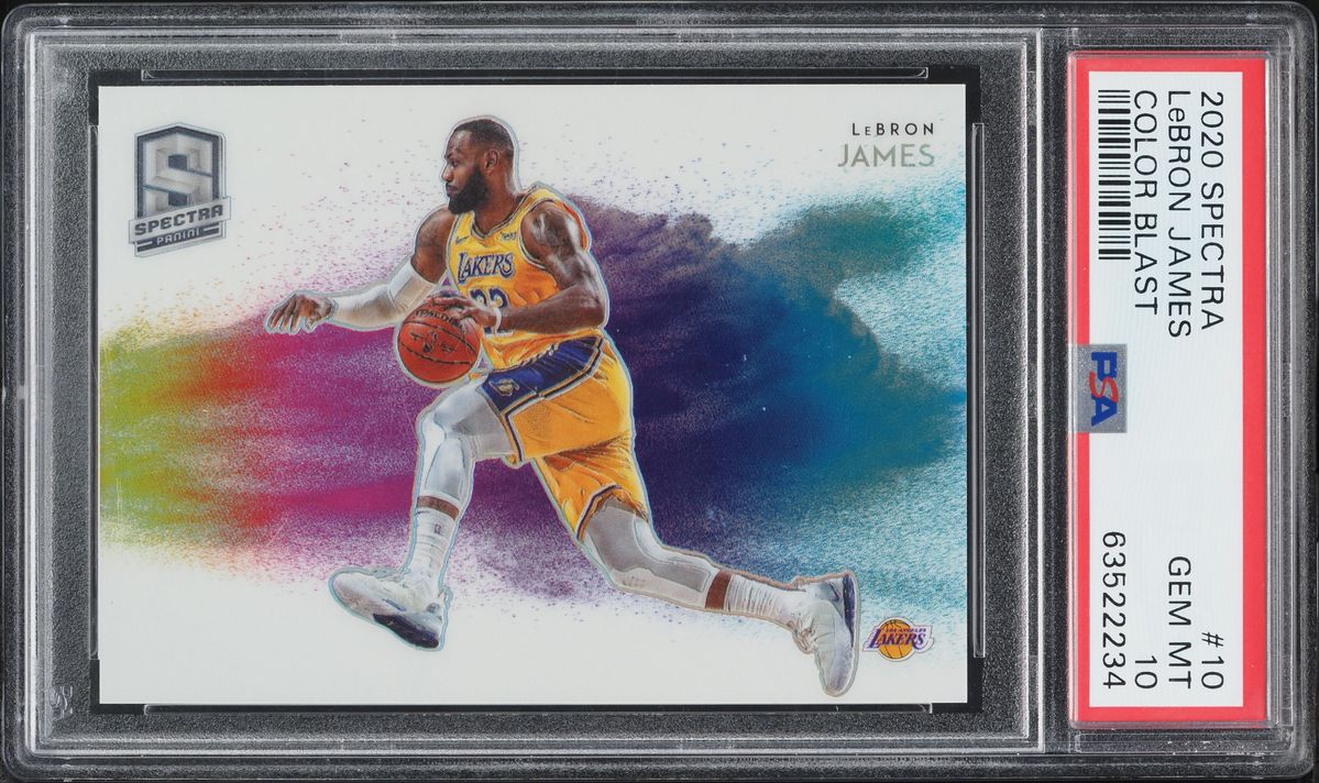 レブロン プリズム シルバー PSA 10 2020 Panini Spectra Color Blast LeBron James #10 PSA 10 GEM MINT