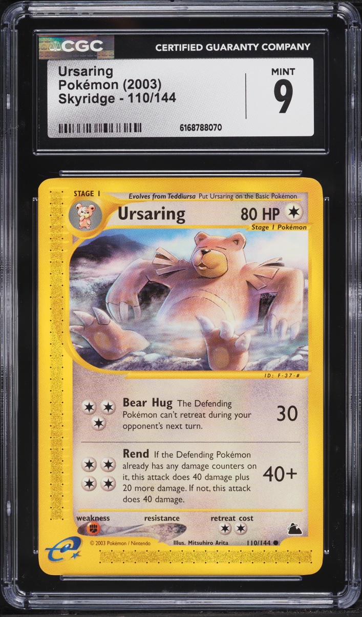 2003 Pokemon Skyridge Ursaring #110 CGC 9 MINT