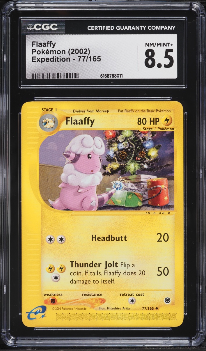 2002 Pokemon Expedition Flaaffy #77 CGC 8.5 NM-MT+