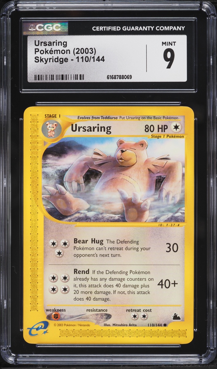 2003 Pokemon Skyridge Ursaring #110 CGC 9 MINT