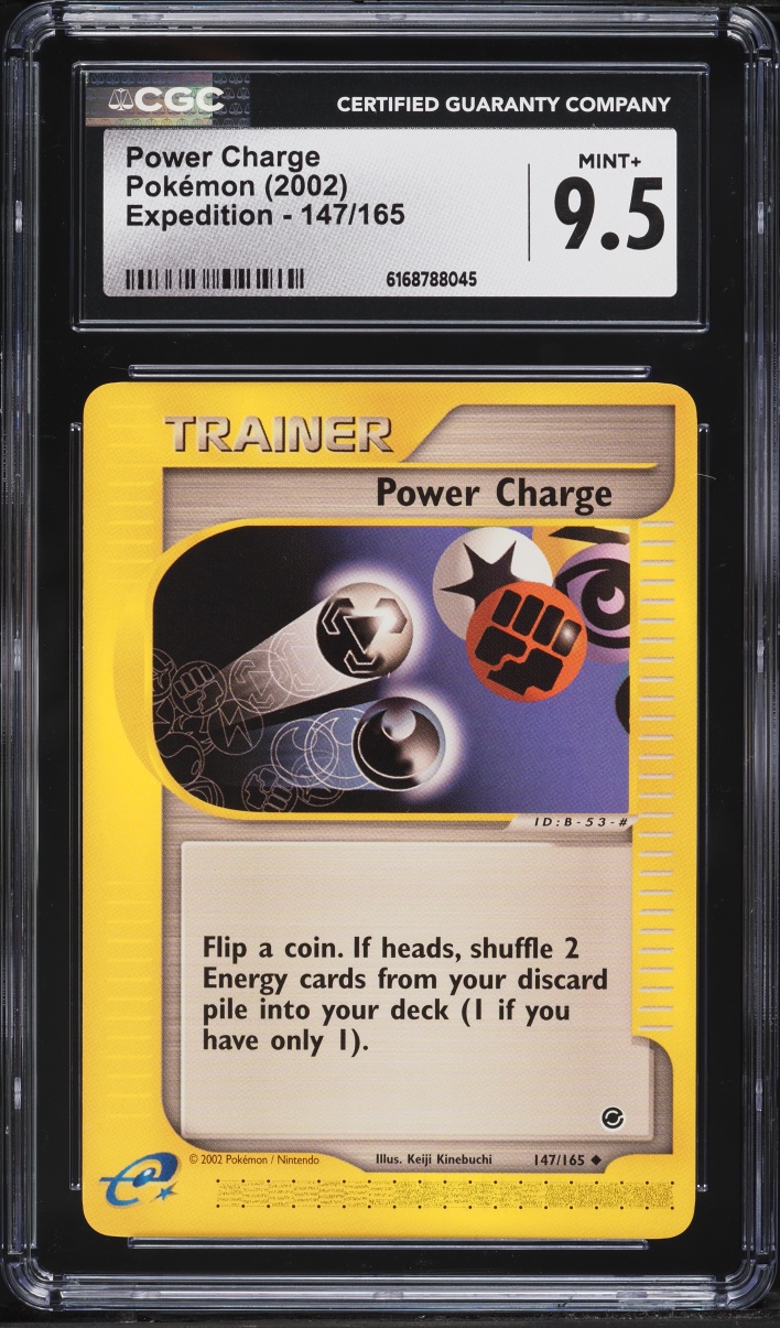 2002 Pokemon Expedition Power Charge #147 CGC 9.5 MINT+