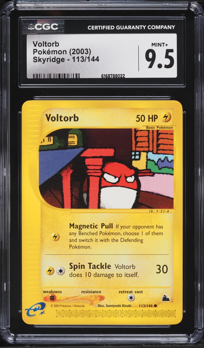 2003 Pokemon Skyridge Voltorb #113 CGC 9.5 MINT+