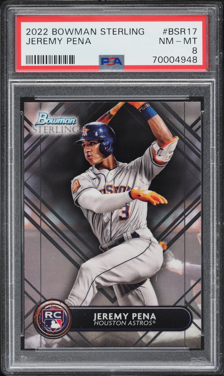 2022 Bowman Sterling Jeremy Pena ROOKIE #BSR-17 PSA 8 NM-MT