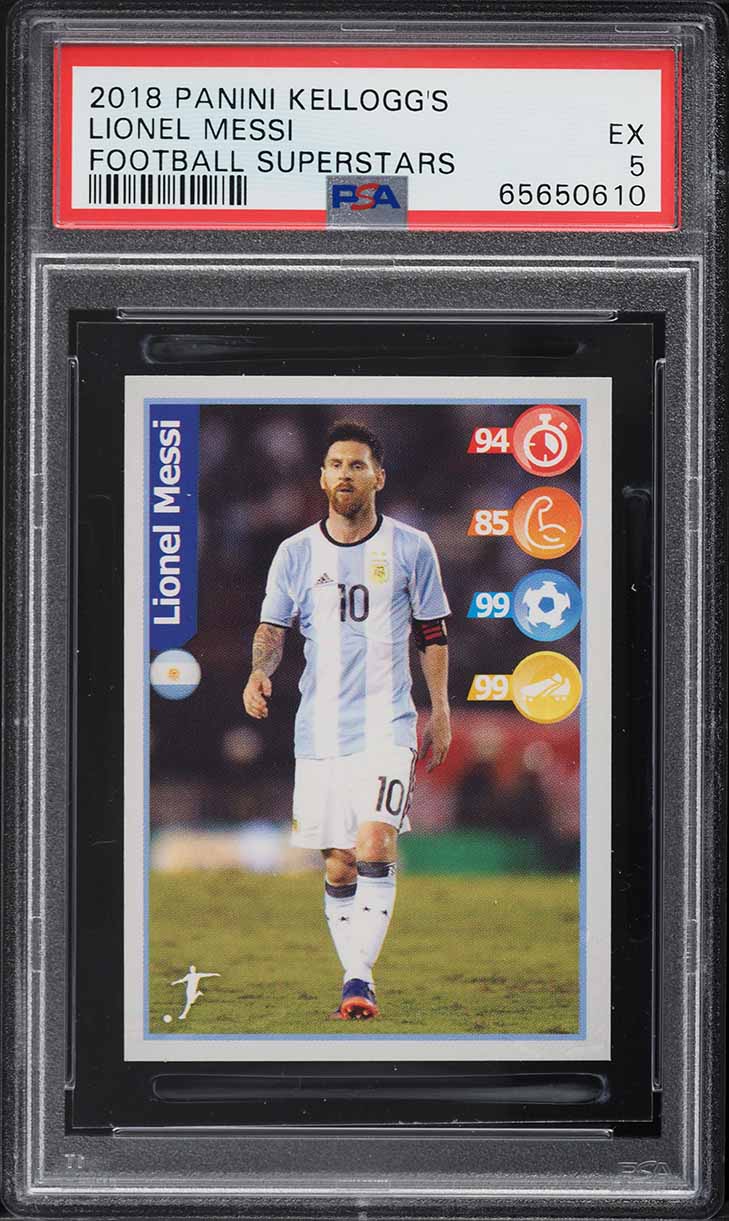 1981 Panini Soccer Superstars Diego Maradona PSA 7 NRMT on