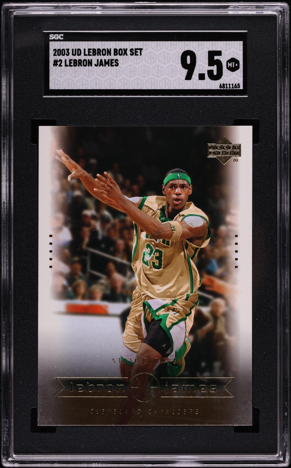 2003 Upper Deck Box Set LeBron James ROOKIE #2 SGC 9.5 MINT+