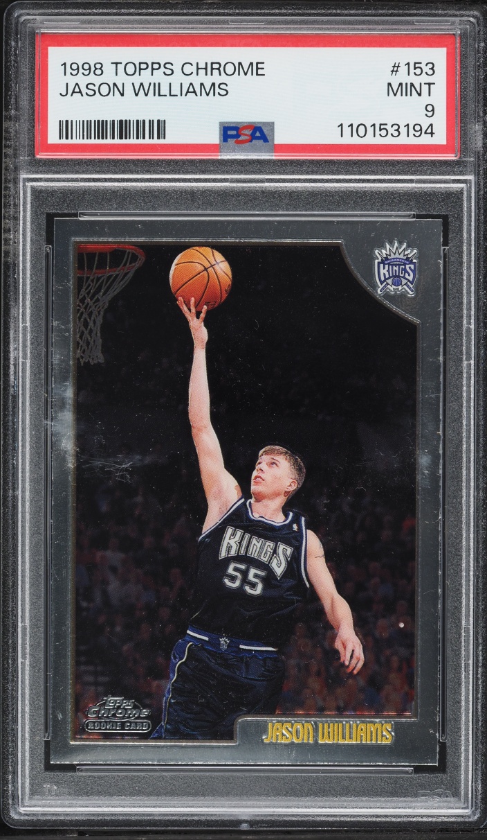 1998 Topps Chrome Jason Williams ROOKIE #153 PSA 9 MINT