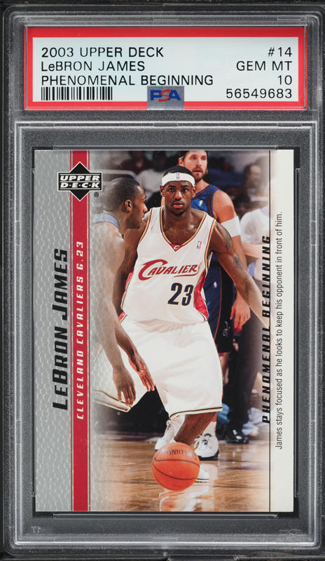 その他 2003 UD Lebron james RC PSA 9 2003 Upper Deck Phenomenal Beginning LeBron James ROOKIE RC