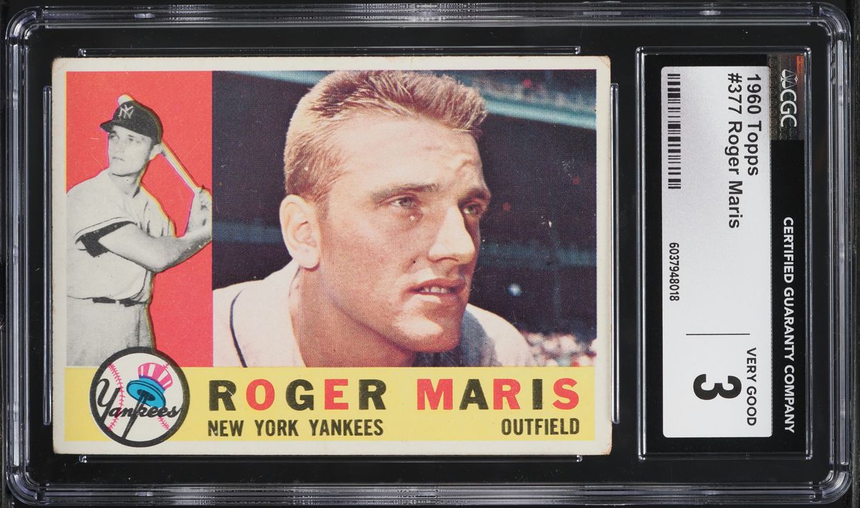 1960 Topps Roger Maris #377 CGC 3 VG
