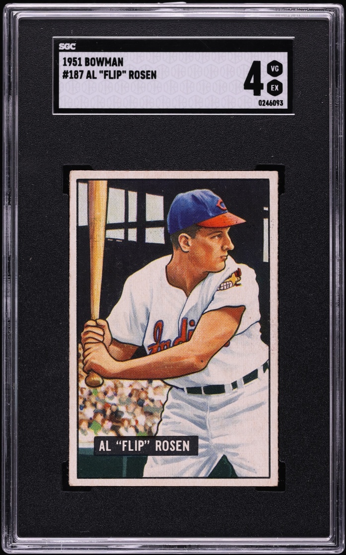 1951 Bowman Al Flip Rosen #187 SGC 4 VGEX - Photo 1