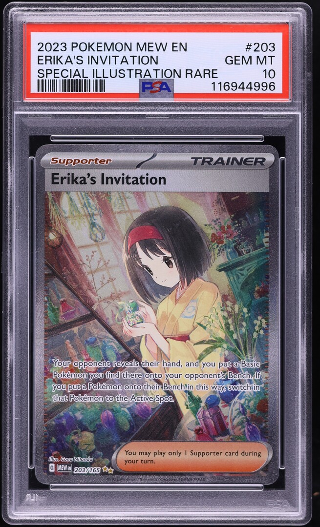 2023 Pokemon Scarlet & Violet 151 SIR Erika's Invitation #203 PSA 10 GEM MINT