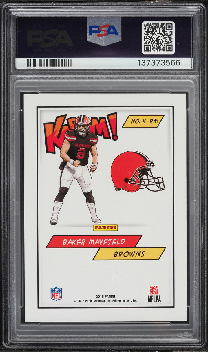 2018 Panini Kaboom! Baker Mayfield ROOKIE #K-BM PSA 10 GEM MINT