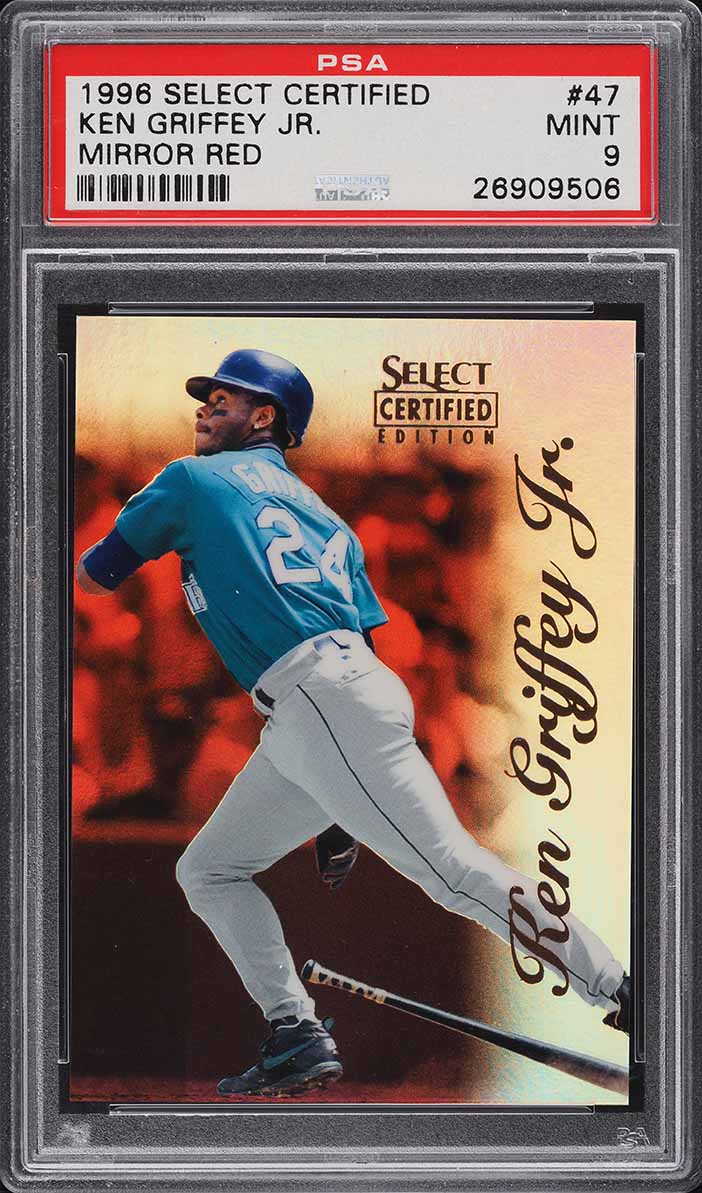 1996 Select Certified Mirror Gold Ken Griffey Jr. /30 #47 PSA 8 NM