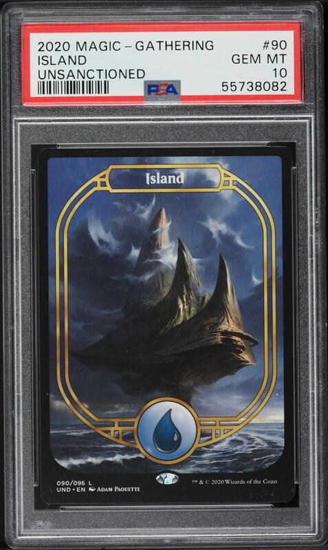 2017 Magic The Gathering Unstable Foil Island #213 PSA 10 GEM MINT