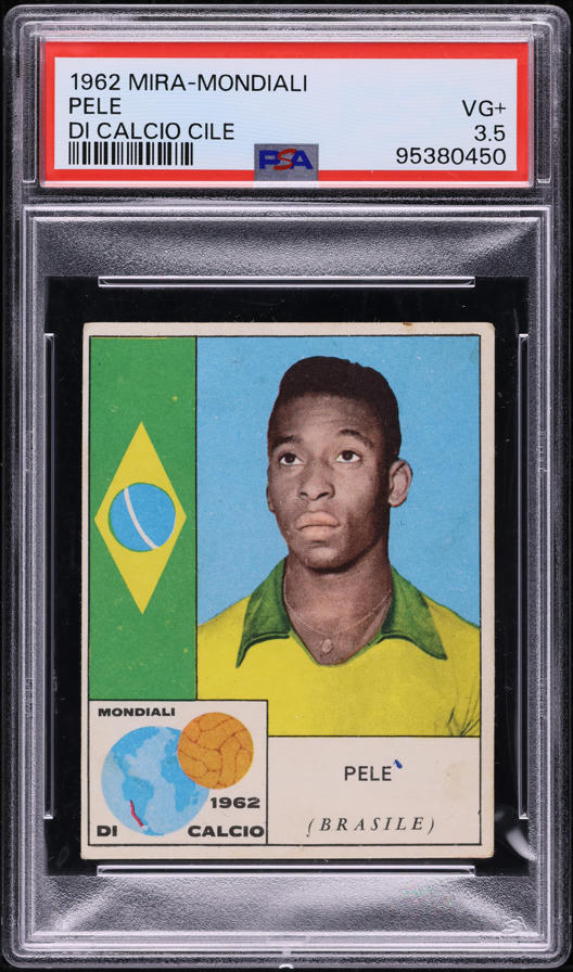 Carte Collector Brésil 1961-62 Avec Pelé - Édition Fleer, Classée BVG 1.5