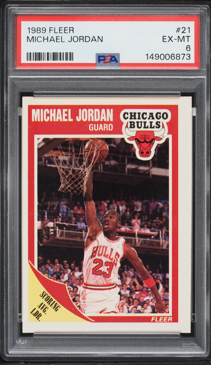 1989 Fleer Basketball Michael Jordan #21 PSA 6 EXMT