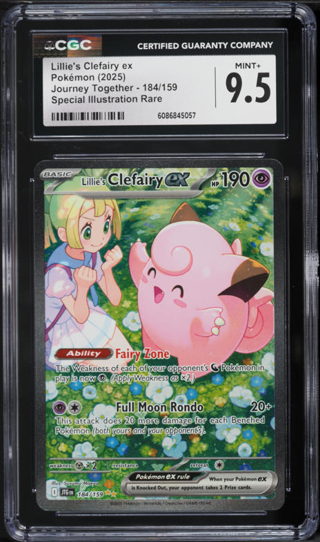 ポケモンカードゲーム Lillie's Clefairy EX 195 PROMO PSA10 2025 Pokemon SV Black Star Promo Premium Lillie's Clefairy ex #195