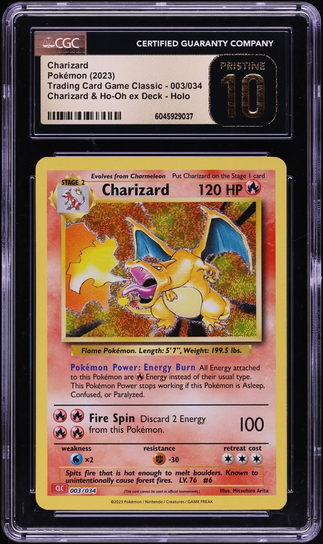 2023 Pokemon TCG Classic Collection Holo Charizard #3 CGC 10 PRISTINE