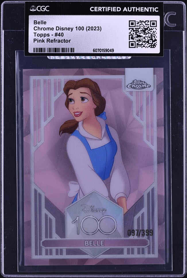 2023 Topps Chrome Disney 100 Pink Refractor Frozone /399 #5