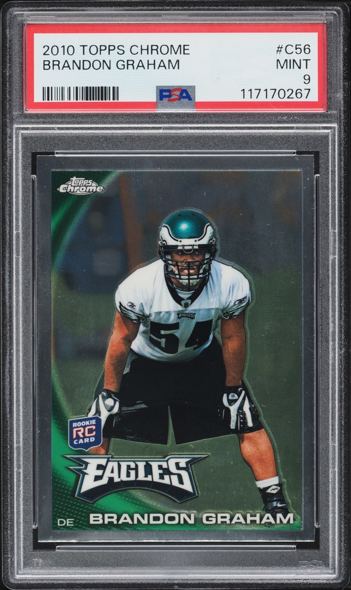 2010 Topps Chrome Brandon Graham ROOKIE #C56 PSA 9 MINT