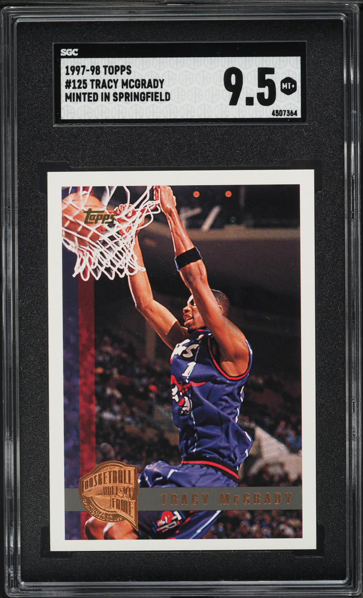 1997 Topps Minted In Springfield Tracy McGrady ROOKIE #125 SGC 9.5 MINT+