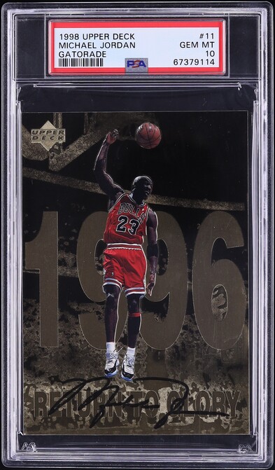1998 Upper Deck Gatorade Michael Jordan #11 PSA 10 GEM MINT