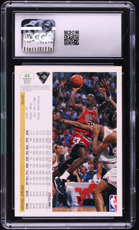 1991 Upper Deck Basketball Michael Jordan #44 CGC 6 EXMT