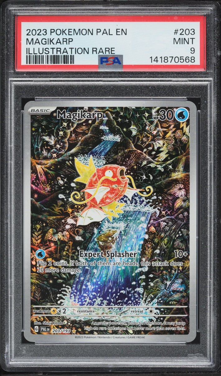 2023 Pokemon Scarlet & Violet Paldea Evolved IR Magikarp #203 PSA 9 MINT