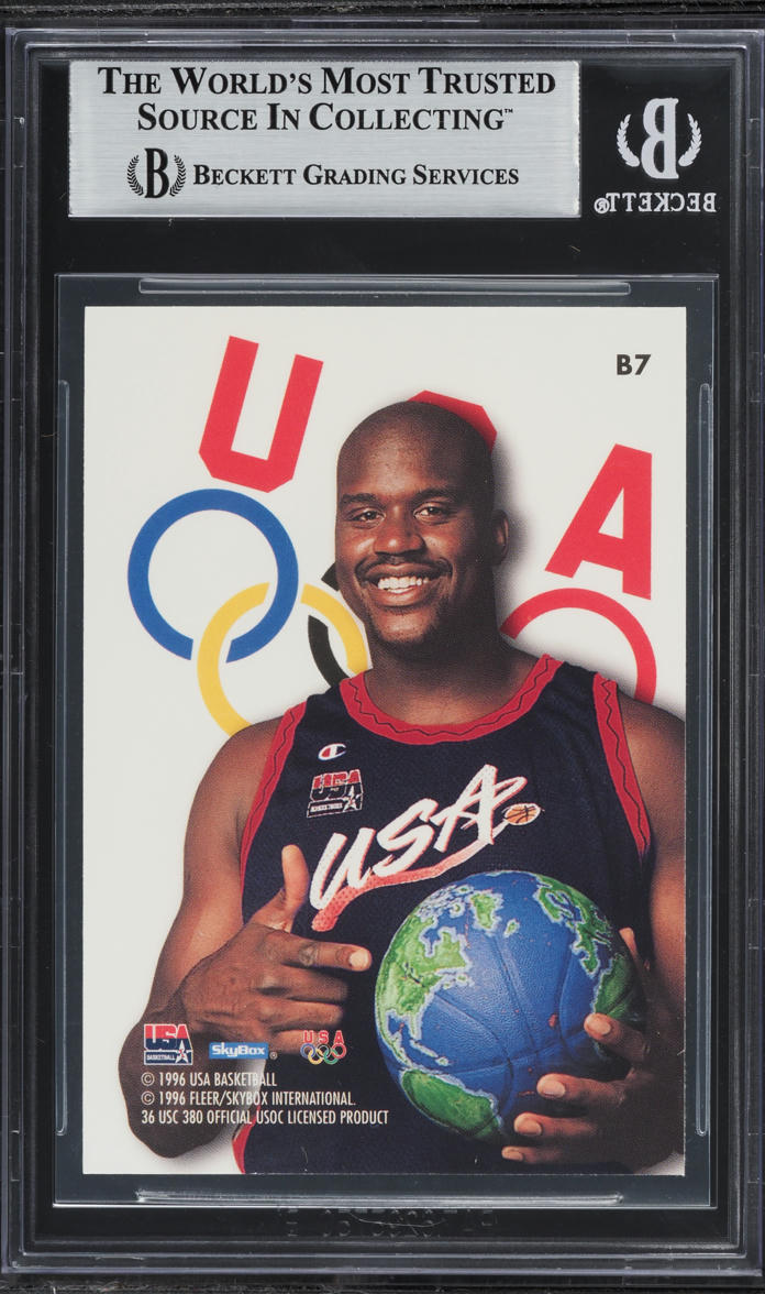 1996 Skybox USA Bronze Shaquille O'Neal #B7 BGS 7 NRMT