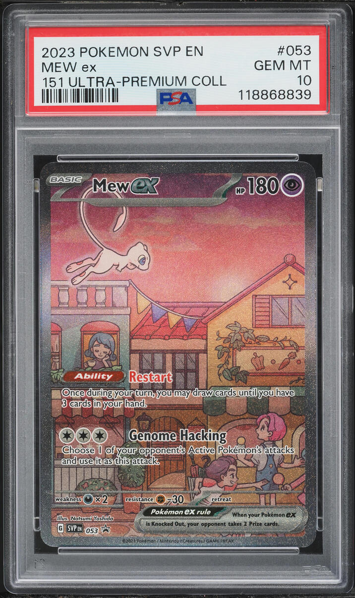 2023 Pokemon SV Black Star Promo 151 Ultra Premium Full Art Mew ex #53 PSA 10 GEM MINT