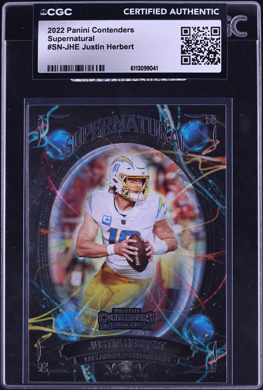 2022 Panini Contenders Supernatural Justin Herbert #SN-JHE CGC AUTH