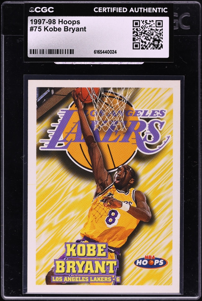 1997 Hoops Kobe Bryant #75 CGC AUTH