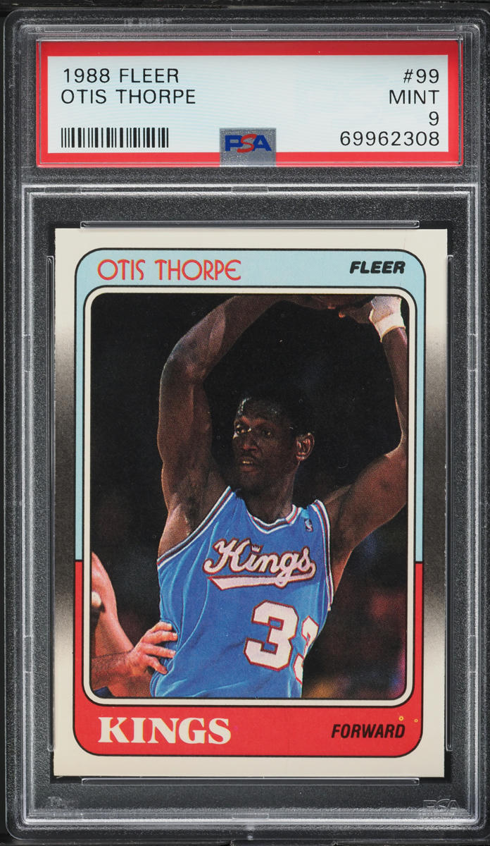 1988 Fleer Basketball Otis Thorpe #99 PSA 9 MINT